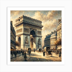 Arc De Triomphe Paris Art Print Art Print