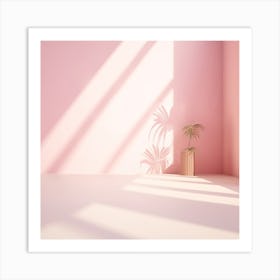 Baby Pink Sunset V4 Art Print