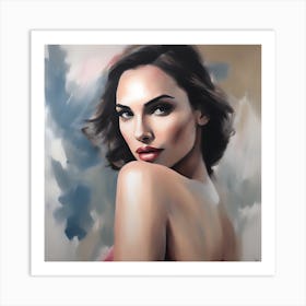 Abstract Portrait Of A Woman Art Print