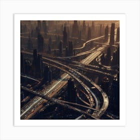 Futuristic Cityscape 13 Art Print