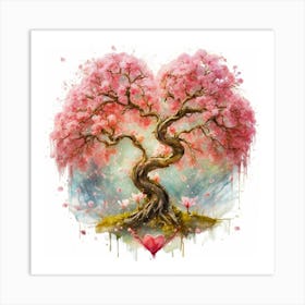 Cherry Blossom Tree Art Print