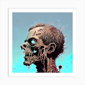 Once upon a zombie Art Print