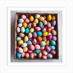 Colorful Easter Eggs 5 Art Print