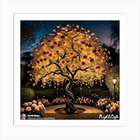 Nightcap Tree Art Print