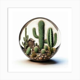 Cactus Ball Art Print