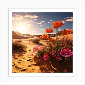 Desert Flowers Art Print