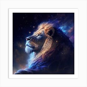 the lion Art Print