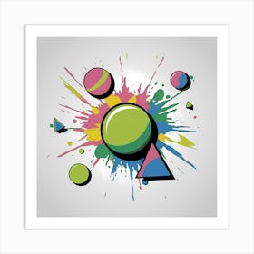 Splatter Painting Art Print