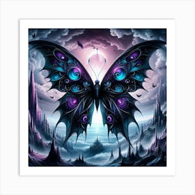 Dark Butterfly 1 Art Print