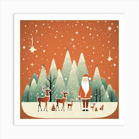 Christmas Santa 1 Art Print