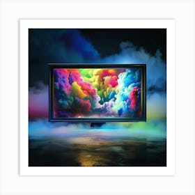 Tv In The Sky 1 Art Print