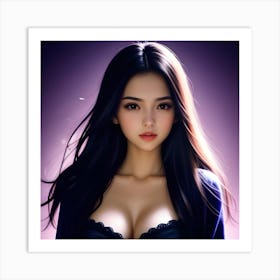 Asian Girl Art Print