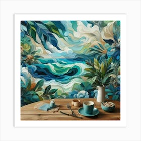 Epoxy resin art Art Print