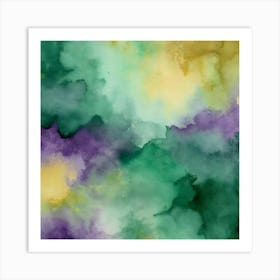 Abstract Watercolor Painting 2 Art Print