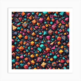 Abstract Geometric Background 2 Art Print