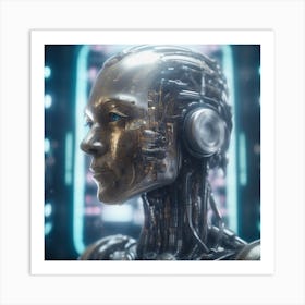 Cyborg Woman 85 Art Print