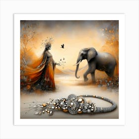 Exotic Beauty Artwork 205 Art Print