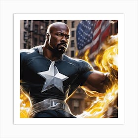 Captain America 4 Art Print