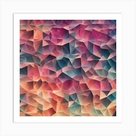 Abstract Polygonal Background Art Print