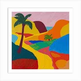 Abstract Travel Collection Sao Tome And Principe 1 Art Print