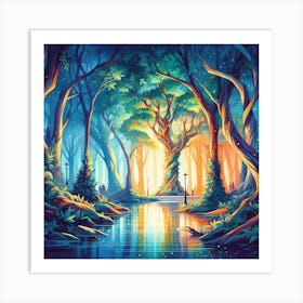 Fairytale Forest 5 Art Print