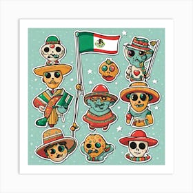 Mexican Day Of The Dead 2 Art Print