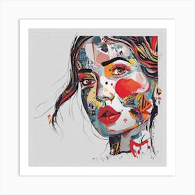 Face Of A Woman Art Print