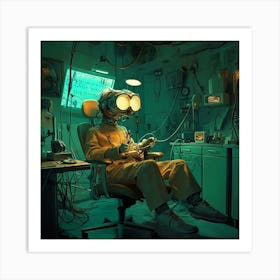 Man In A Lab Art Print