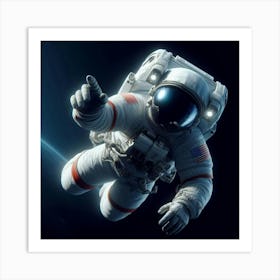 Astronaut In Space 10 Art Print