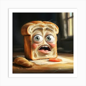 Sad Piece Of Bread Art Print