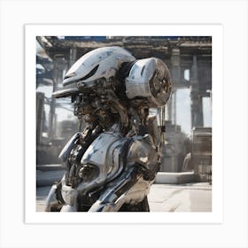 Futuristic Robot 139 Art Print