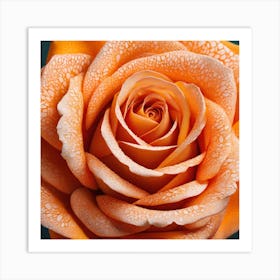 Orange Rose Art Print