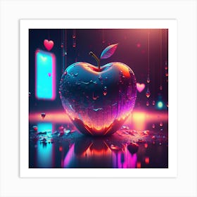 Shiny Apple Art Print
