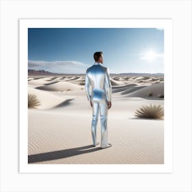 Man In The Desert 49 Art Print