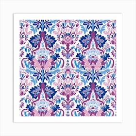 Rose Mist London Fabrics Floral Pattern 3 Art Print