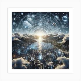 Futuristic City 23 Art Print