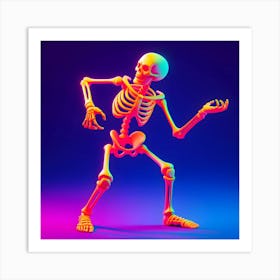 Halloween Skeleton 1 Art Print