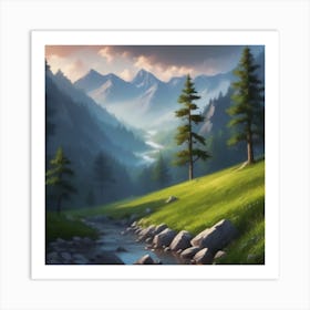 Mountain Landscape 6 Art Print