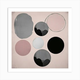 Abstract Circles 4 Art Print