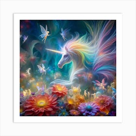 Fairy Unicorn 2 Art Print