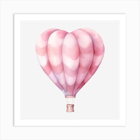 Heart Hot Air Balloon 1 Art Print