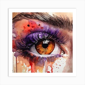 Eye Painting 2 Art Print