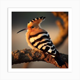 Hoopoe On The Tree Art Print