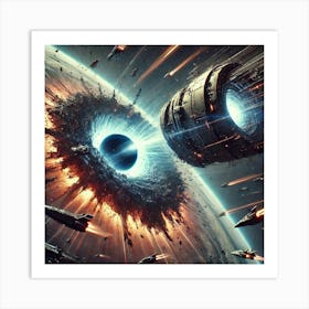 Singularity Black Hole Emitter Art Print