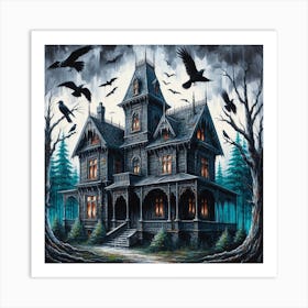 Haunted House 2 Art Print