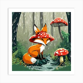 A small fox Art Print