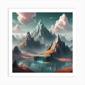 Mountain Landscape 35 Art Print