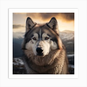 Husky Dog 2 Art Print