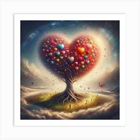 Heart Tree 2 Art Print