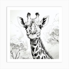 Giraffe Art Print